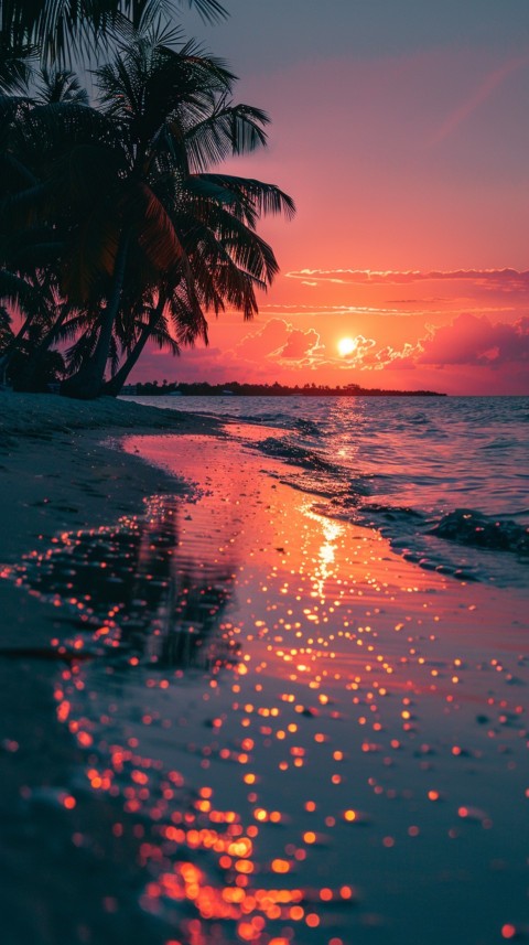 Evening Beach Aesthetic Calm and Relaxing Sea Waves (326)