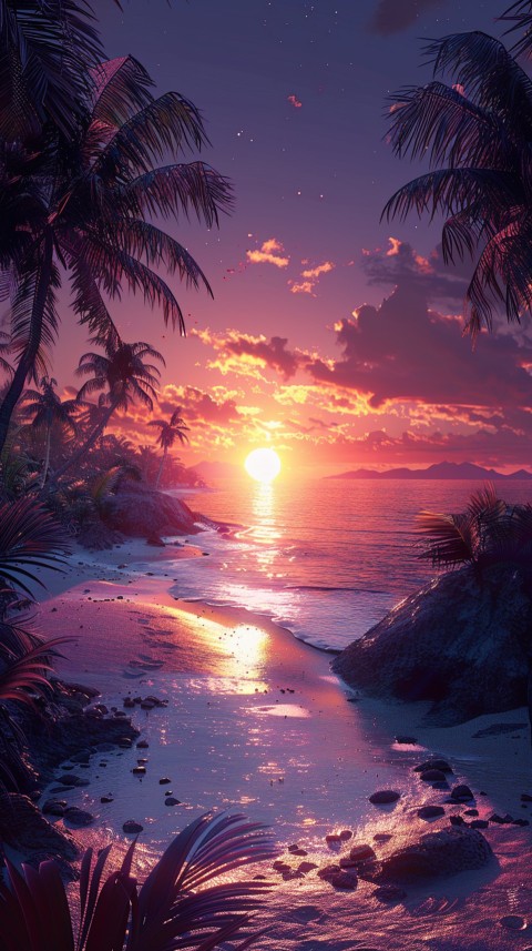 Evening Beach Aesthetic Calm and Relaxing Sea Waves (349)