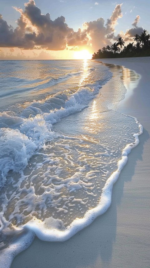 Evening Beach Aesthetic Calm and Relaxing Sea Waves (356)