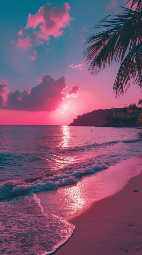Evening Beach Aesthetic Calm and Relaxing Sea Waves (391)