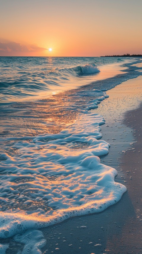 Evening Beach Aesthetic Calm and Relaxing Sea Waves (390)