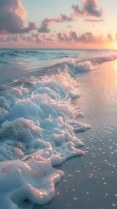 Evening Beach Aesthetic Calm and Relaxing Sea Waves (422)