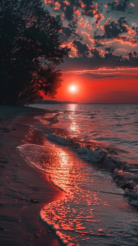 Evening Beach Aesthetic Calm and Relaxing Sea Waves (434)