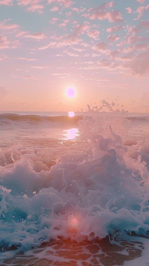 Evening Beach Aesthetic Calm and Relaxing Sea Waves (440)