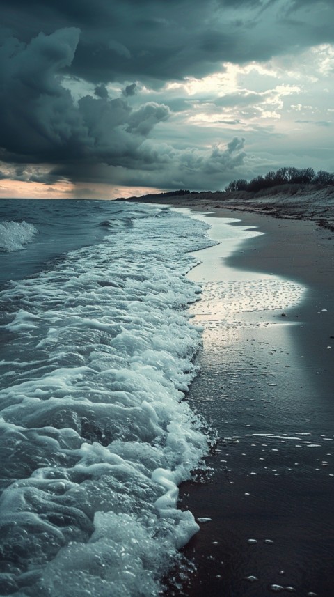 Evening Beach Aesthetic Calm and Relaxing Sea Waves (407)
