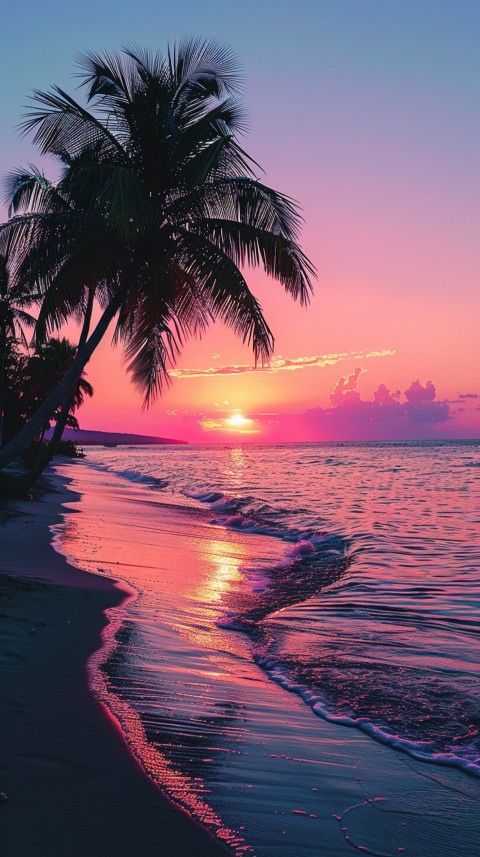 Evening Beach Aesthetic Calm and Relaxing Sea Waves (437)