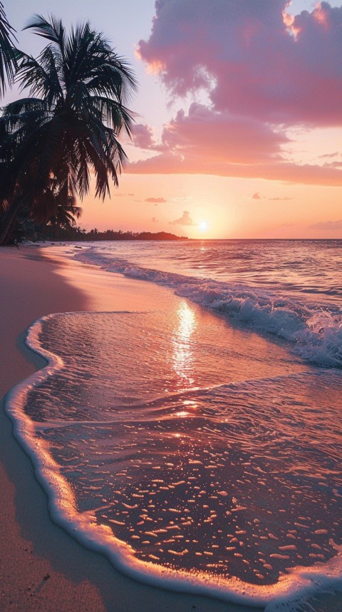 Evening Beach Aesthetic Calm and Relaxing Sea Waves (425)
