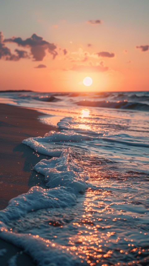 Evening Beach Aesthetic Calm and Relaxing Sea Waves (471)