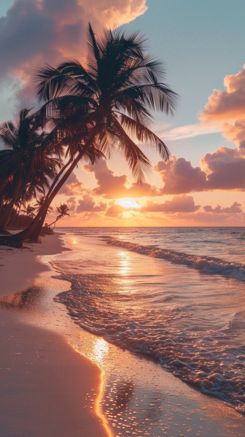 Evening Beach Aesthetic Calm and Relaxing Sea Waves (494)