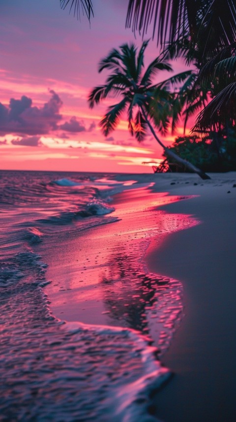 Evening Beach Aesthetic Calm and Relaxing Sea Waves (461)