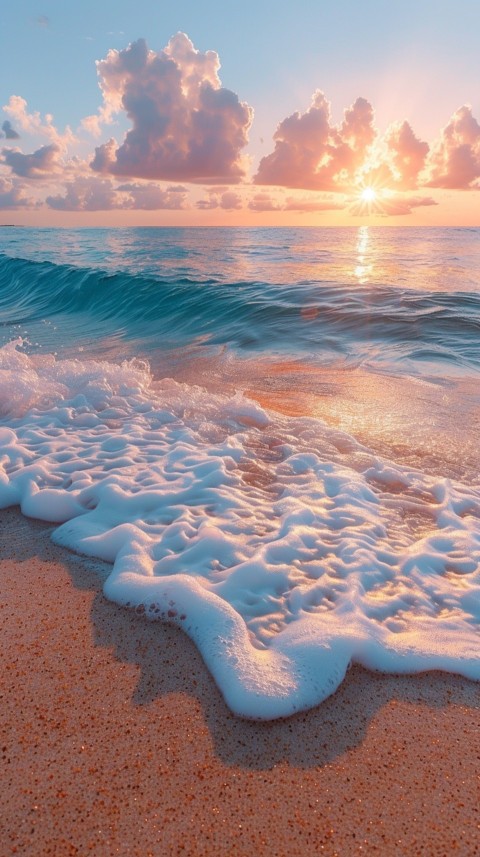 Evening Beach Aesthetic Calm and Relaxing Sea Waves (476)