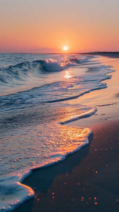 Evening Beach Aesthetic Calm and Relaxing Sea Waves (515)
