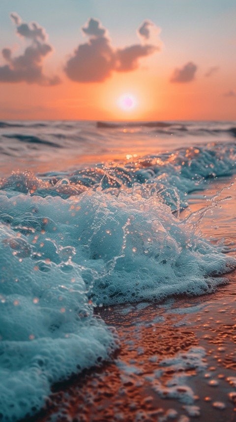 Evening Beach Aesthetic Calm and Relaxing Sea Waves (503)