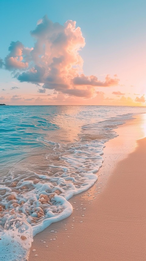 Evening Beach Aesthetic Calm and Relaxing Sea Waves (567)