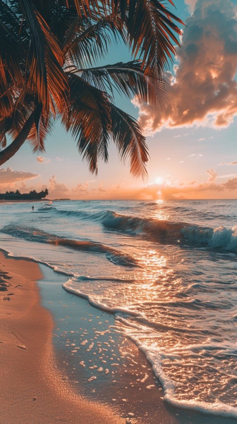 Evening Beach Aesthetic Calm and Relaxing Sea Waves (589)