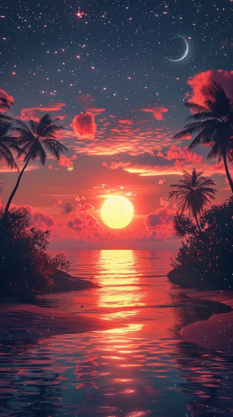 Evening Beach Aesthetic Calm and Relaxing Sea Waves (650)