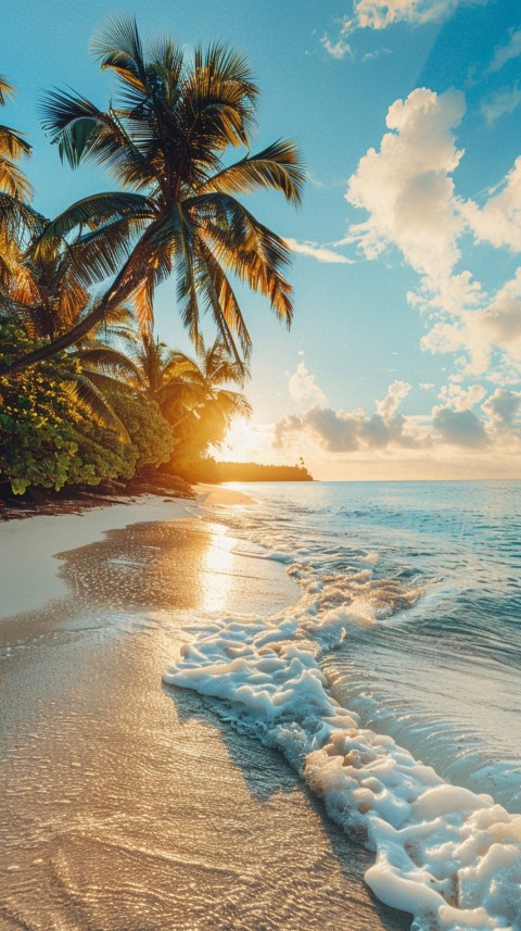 Evening Beach Aesthetic Calm and Relaxing Sea Waves (639)