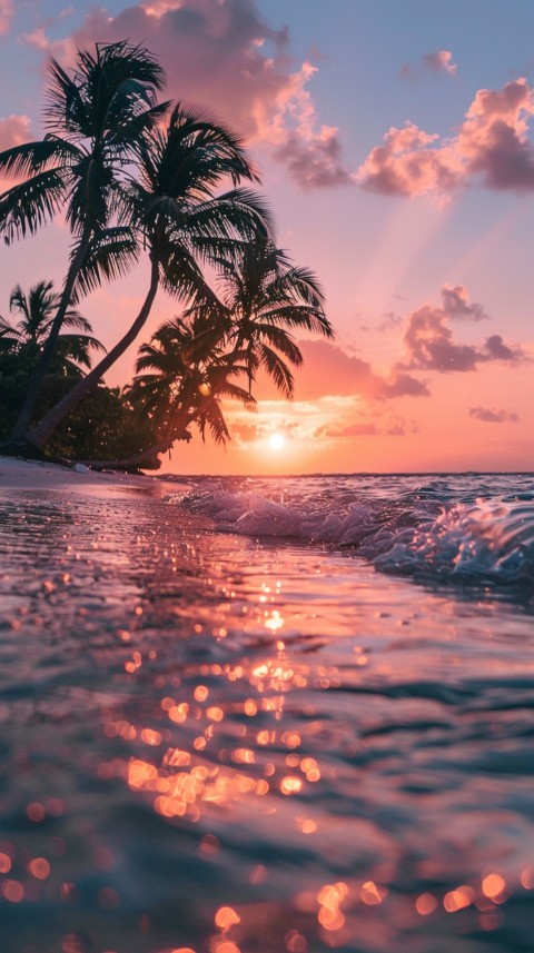 Evening Beach Aesthetic Calm and Relaxing Sea Waves (694)