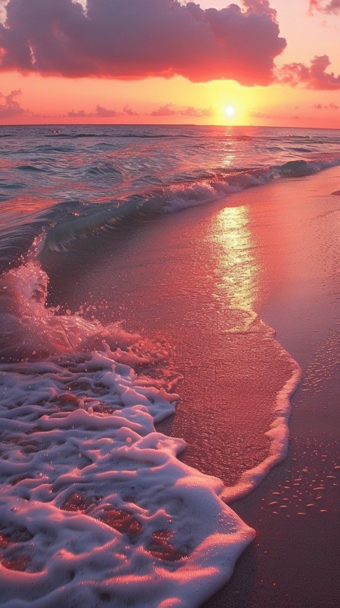 Evening Beach Aesthetic Calm and Relaxing Sea Waves (685)
