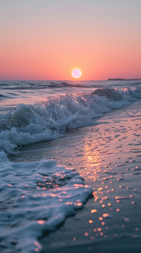 Evening Beach Aesthetic Calm and Relaxing Sea Waves (739)