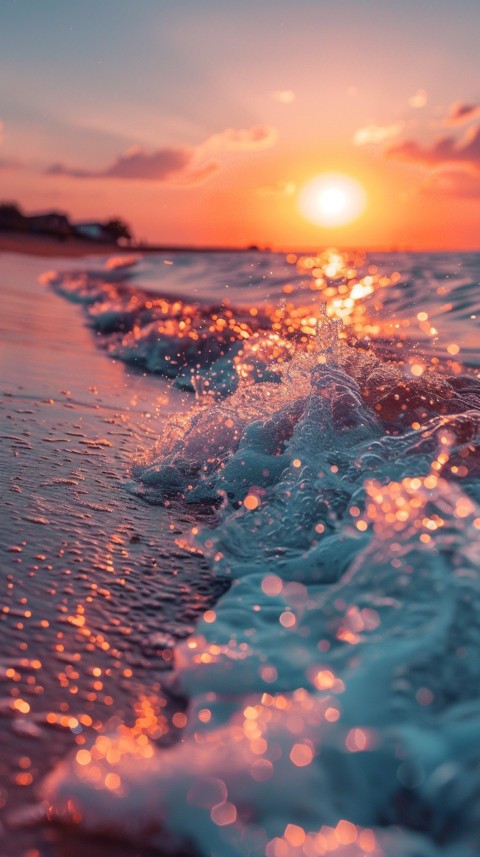 Evening Beach Aesthetic Calm and Relaxing Sea Waves (733)