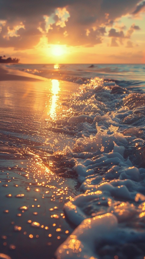 Evening Beach Aesthetic Calm and Relaxing Sea Waves (749)