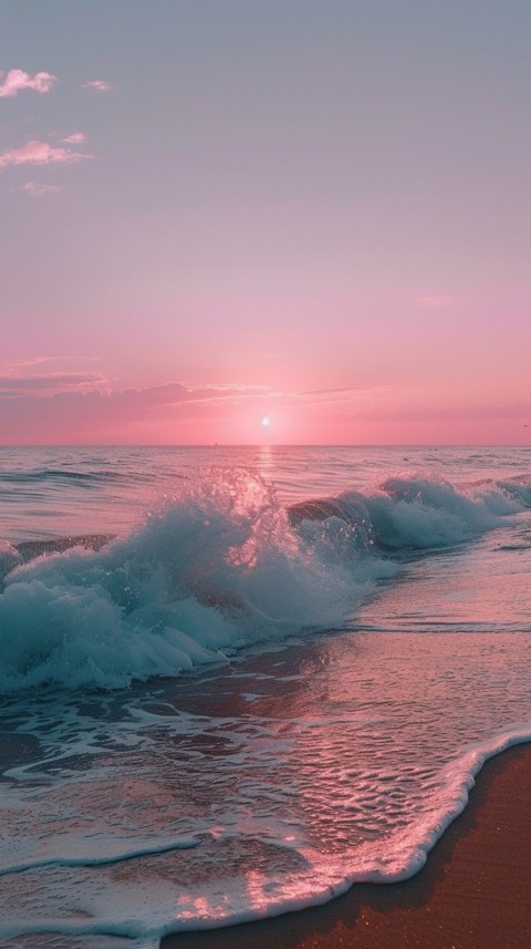Evening Beach Aesthetic Calm and Relaxing Sea Waves (757)