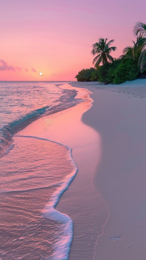 Evening Beach Aesthetic Calm and Relaxing Sea Waves (755)
