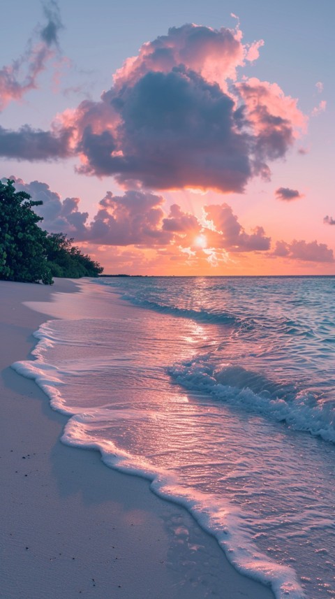 Evening Beach Aesthetic Calm and Relaxing Sea Waves (800)