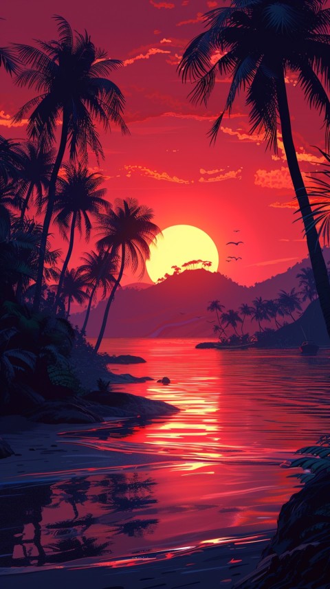 Evening Beach Aesthetic Calm and Relaxing Sea Waves (777)