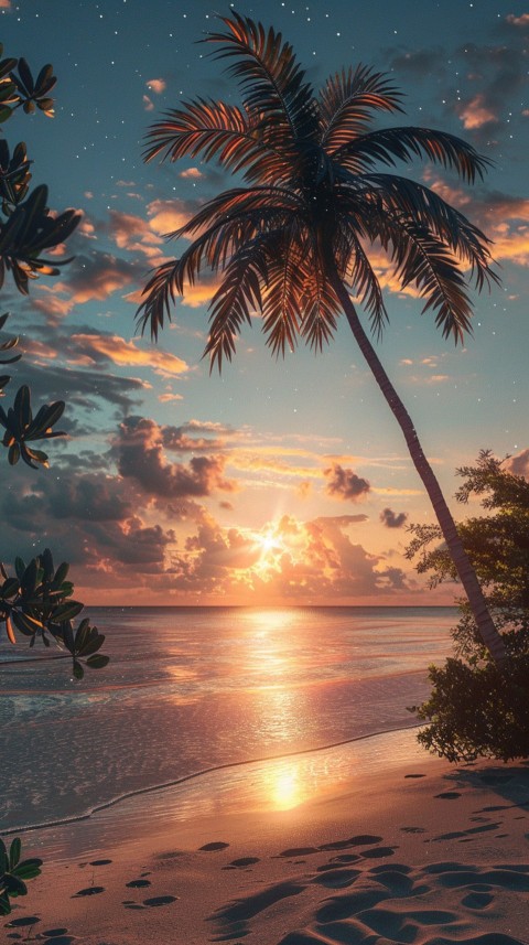 Evening Beach Aesthetic Calm and Relaxing Sea Waves (821)
