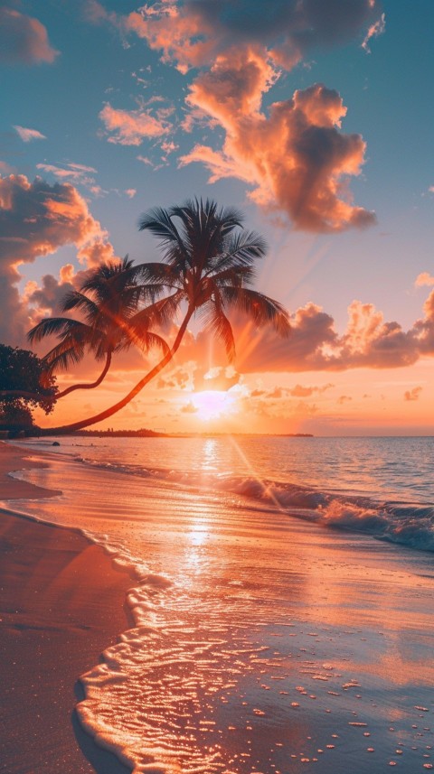 Evening Beach Aesthetic Calm and Relaxing Sea Waves (856)