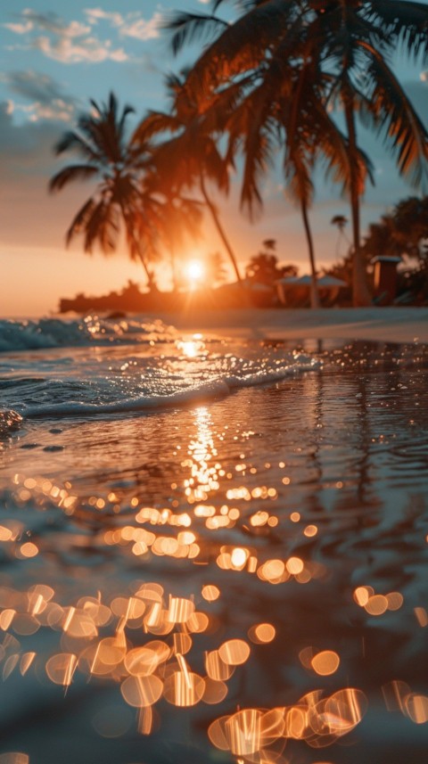 Evening Beach Aesthetic Calm and Relaxing Sea Waves (959)