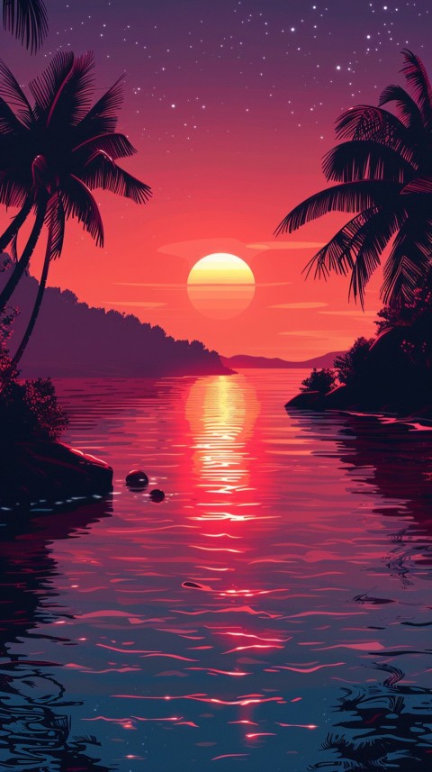 Evening Beach Aesthetic Calm and Relaxing Sea Waves (950)