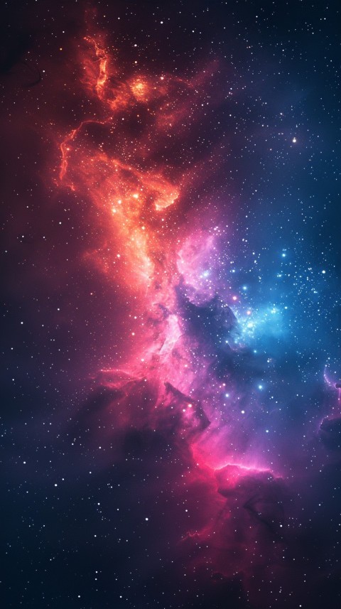 A colorful nebula aesthetic in space with clouds and stars in the background abstract galaxy (30)