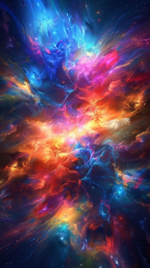 A colorful nebula aesthetic in space with clouds and stars in the background abstract galaxy (138)
