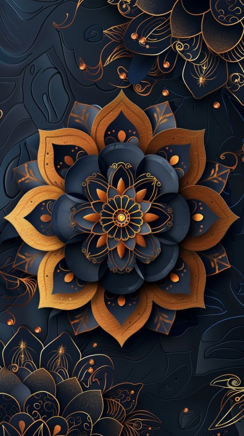 Mandala Style Aesthetic Art Colorful Flower Design Pattern (15)