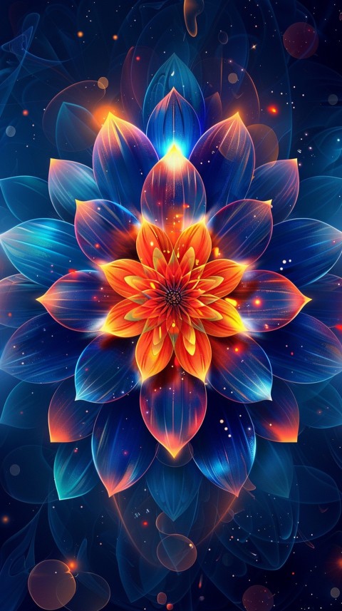 Mandala Style Aesthetic Art Colorful Flower Design Pattern (54)