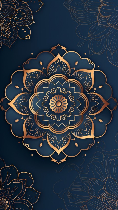Mandala Style Aesthetic Art Colorful Flower Design Pattern (122)
