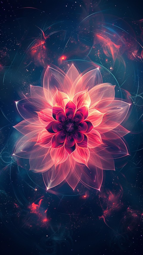 Mandala Style Aesthetic Art Colorful Flower Design Pattern (136)