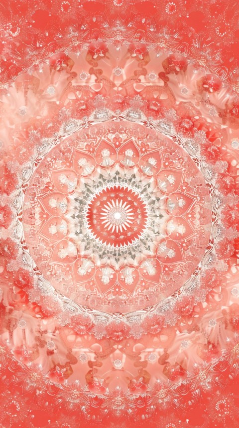 Mandala Style Aesthetic Art Colorful Flower Design Pattern (101)