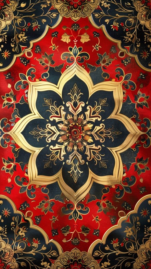 Mandala Style Aesthetic Art Colorful Flower Design Pattern (114)