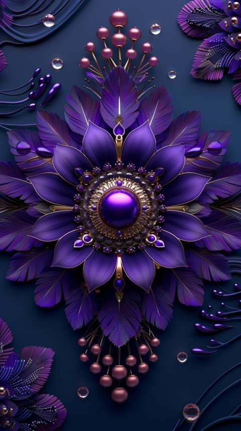 Mandala Style Aesthetic Art Colorful Flower Design Pattern (161)