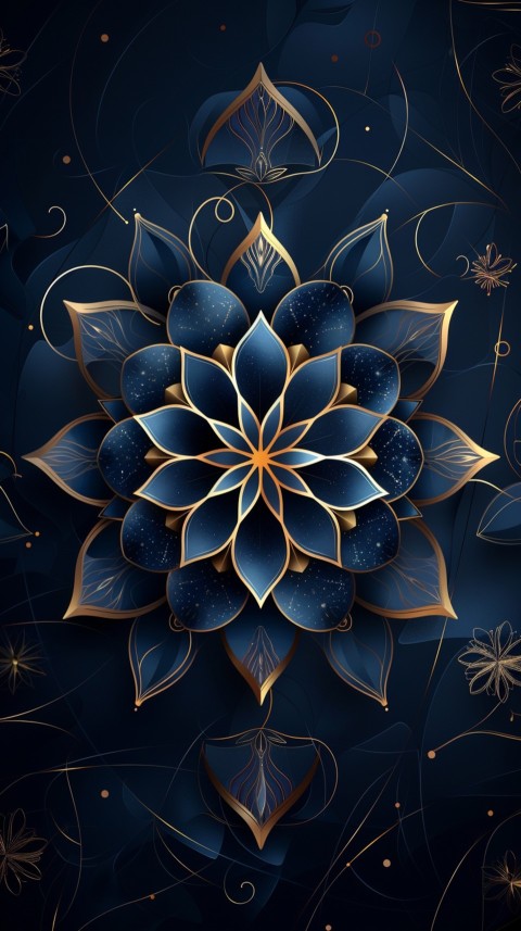 Mandala Style Aesthetic Art Colorful Flower Design Pattern (317)