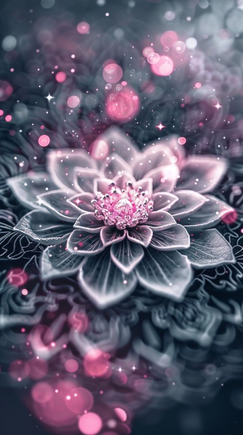 Mandala Style Aesthetic Art Colorful Flower Design Pattern (391)