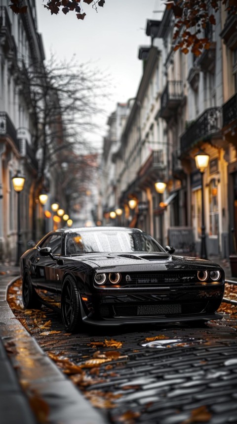 Black Dodge Challenger Car Aesthetics (15)