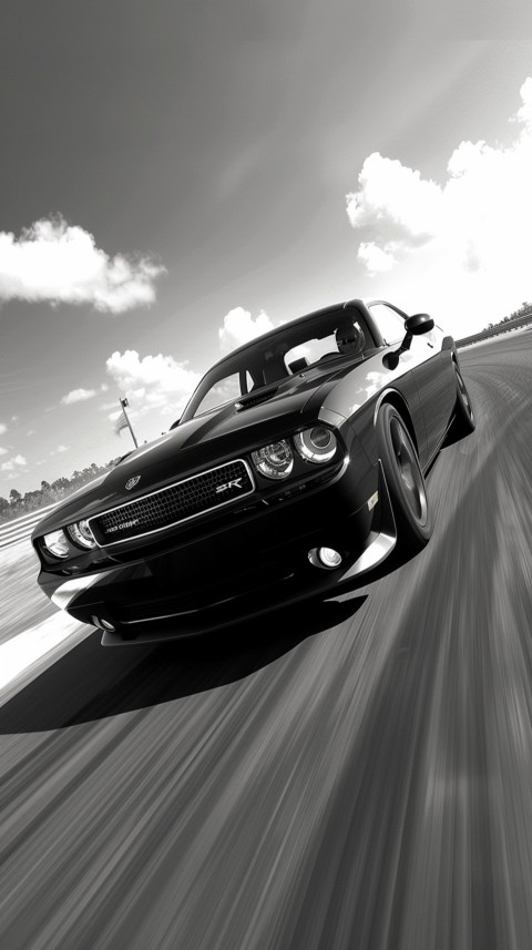 Black Dodge Challenger Car Aesthetics (44)