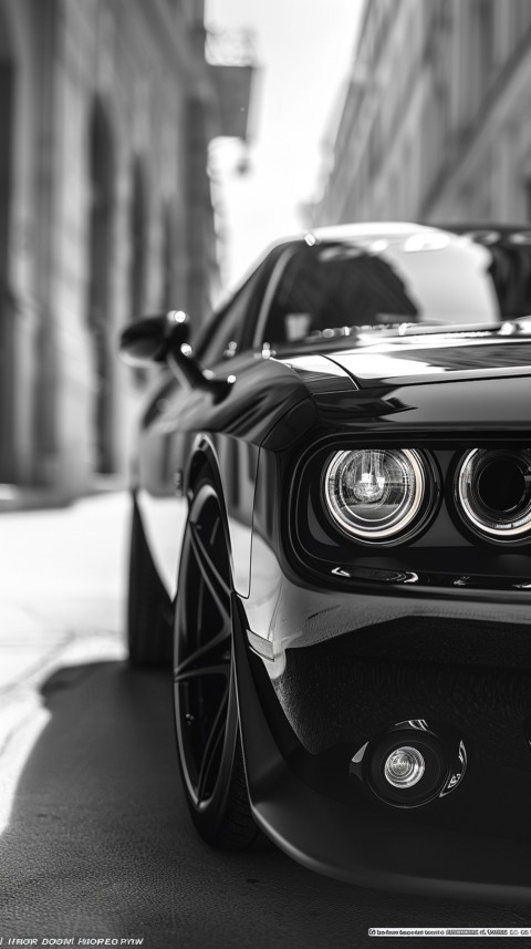 Black Dodge Challenger Car Aesthetics (62)