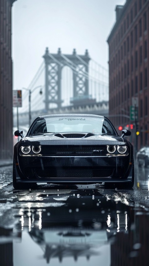 Black Dodge Challenger Car Aesthetics (66)