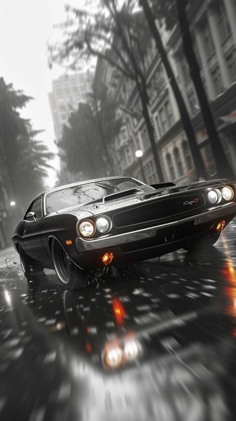 Black Dodge Challenger Car Aesthetics (95)